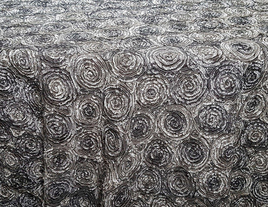 Grey Flat Rosette