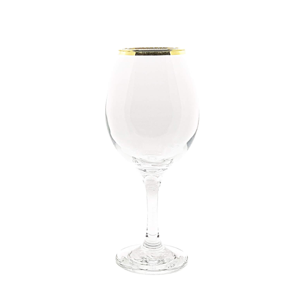 Gold Rimmed Wine Glass