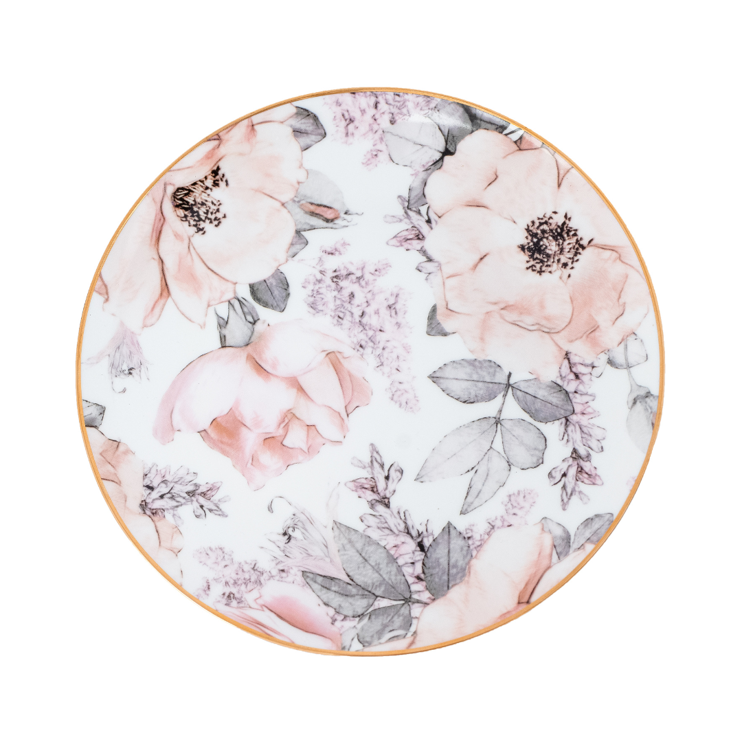 Blush Floral Porcelain Dinnerware Set