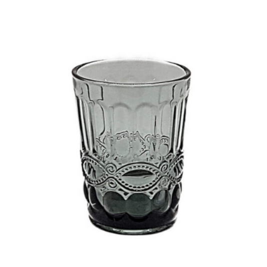 Smoke Vintage Swirls Water Glass