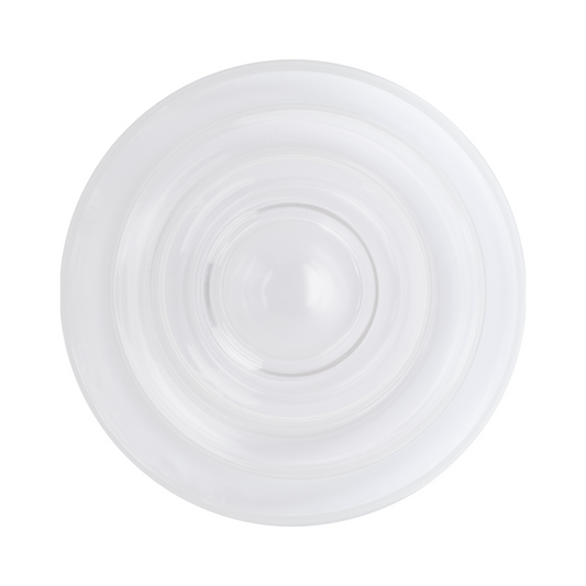 White Rim-Clear Glass Dinnerware Set