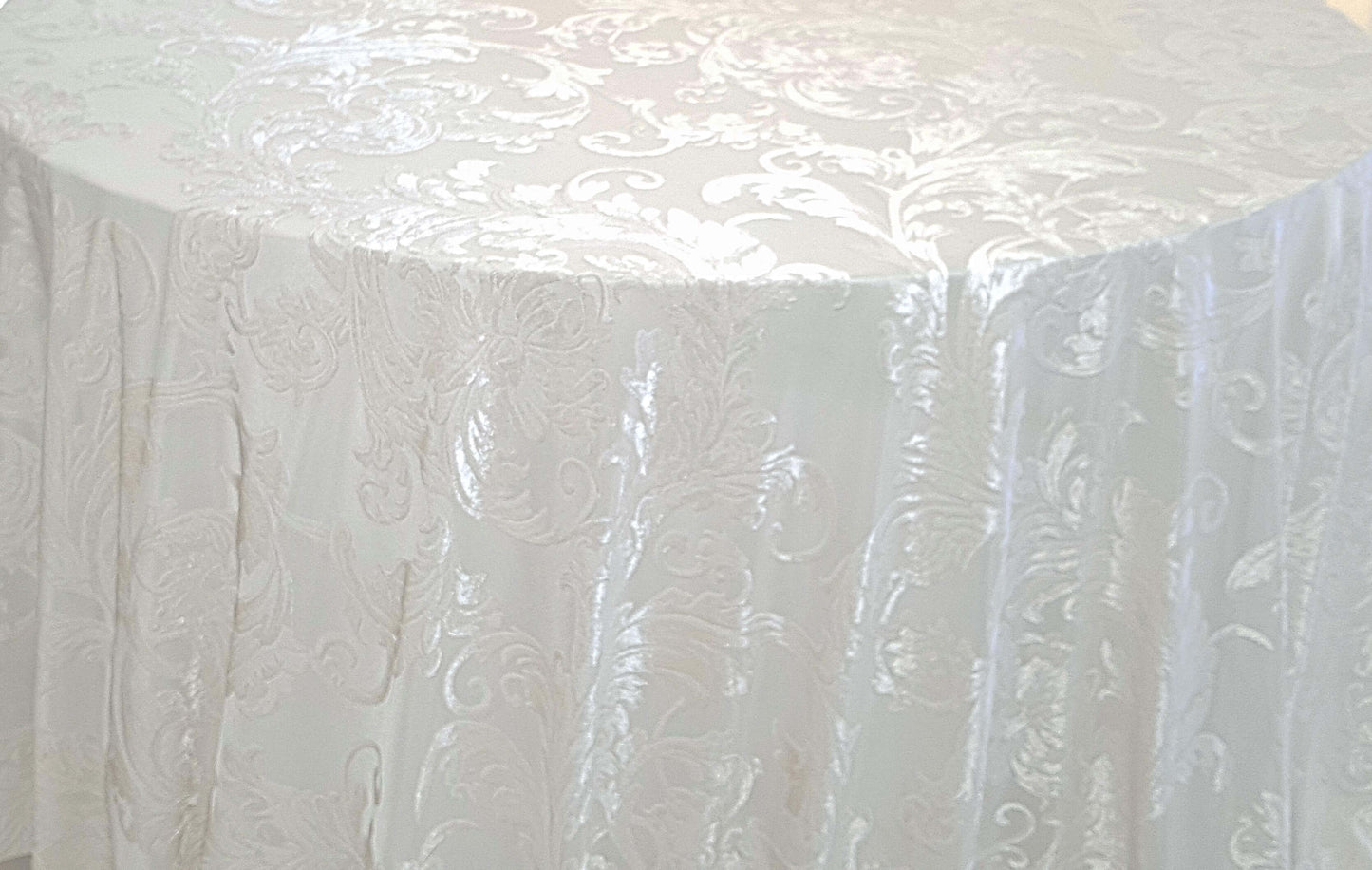 Ivory Victorian Sheer Jacquard