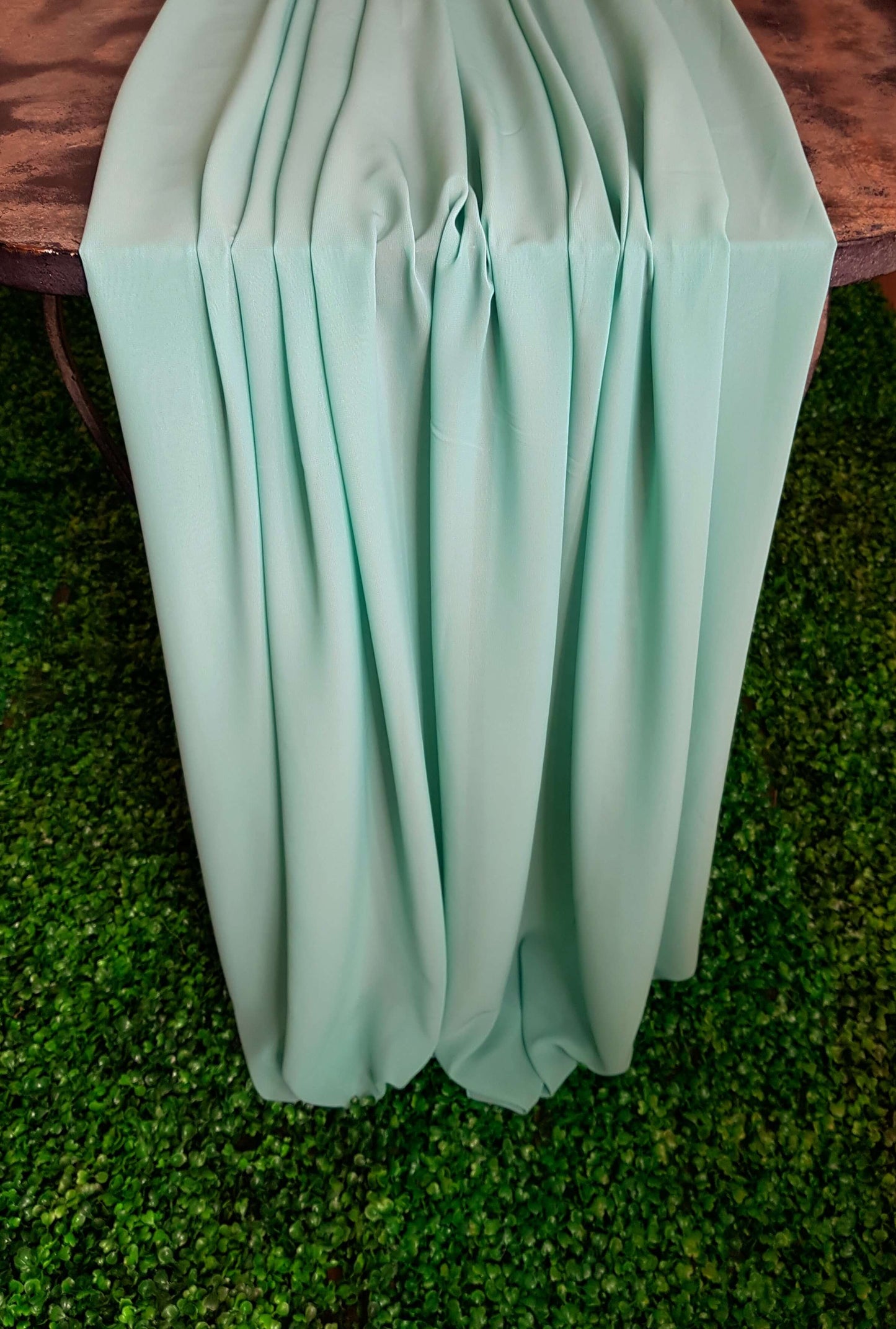 Mint Green Chiffon Runner